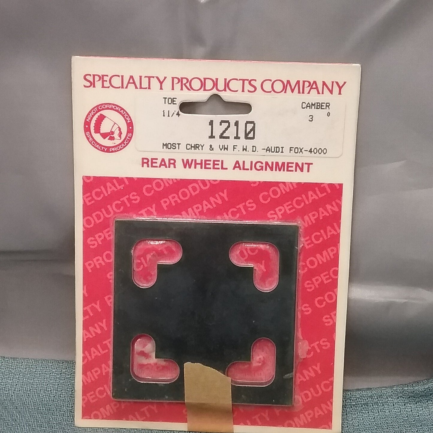 NEW SPC 1210 FULL CONTACT REAR WHEEL ALIGNMENT SHIM CAMBER 3"/TOE 1-1/4"