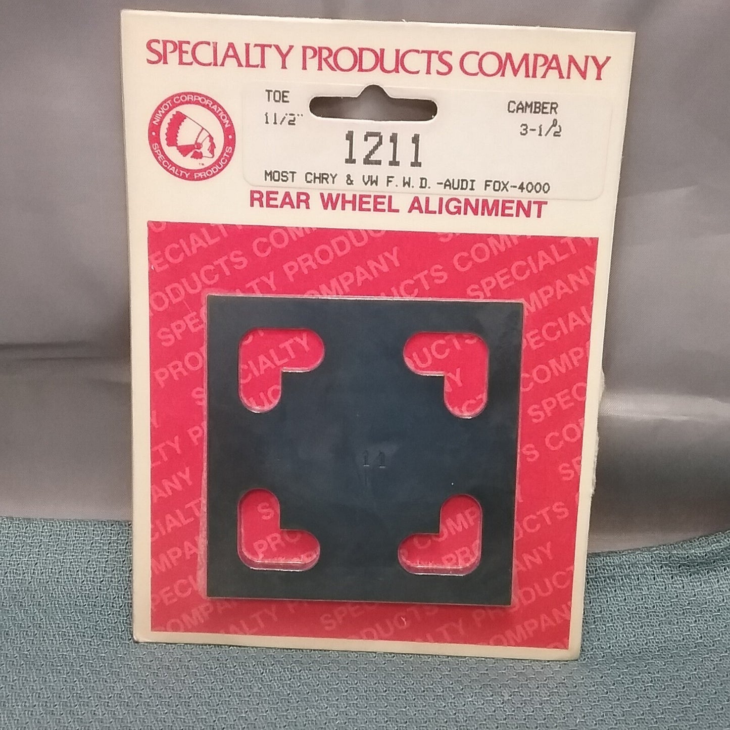 NEW SPC 1211 FULL CONTACT REAR WHEEL ALIGNMENT SHIM CAMBER 3-1/2"/TOE 1-1/2"