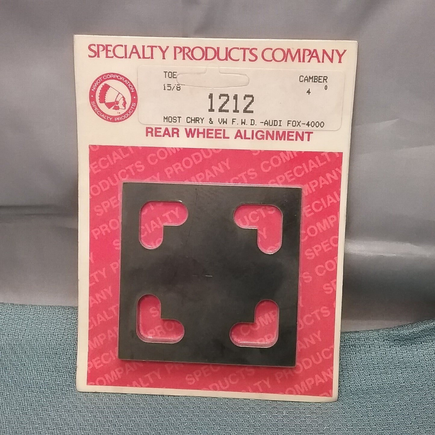 NEW SPC 1212 FULL CONTACT REAR WHEEL ALIGNMENT SHIM CAMBER 4"/TOE 1-5/8"