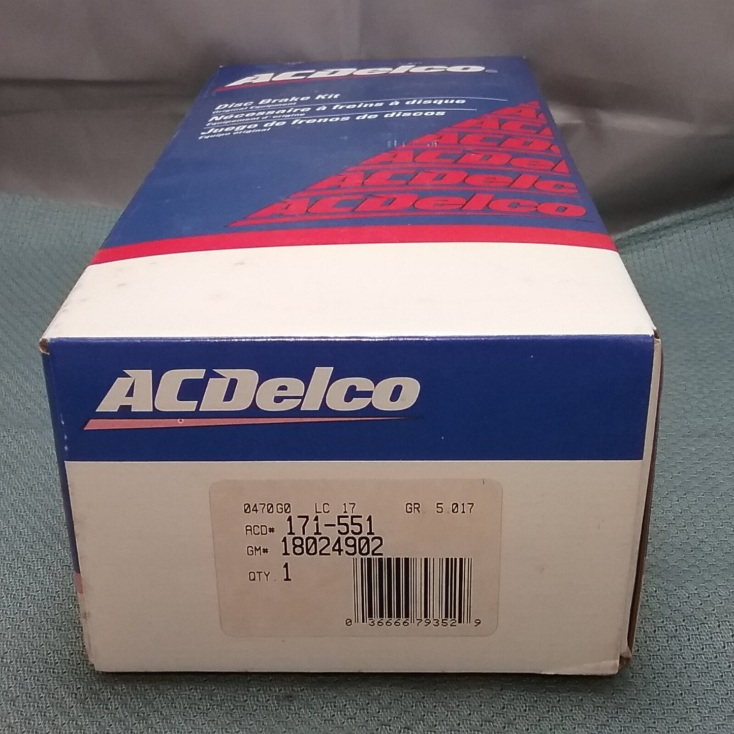 NEW ACDELCO 171-551 FRONT DISC BRAKE KIT GM 18024902