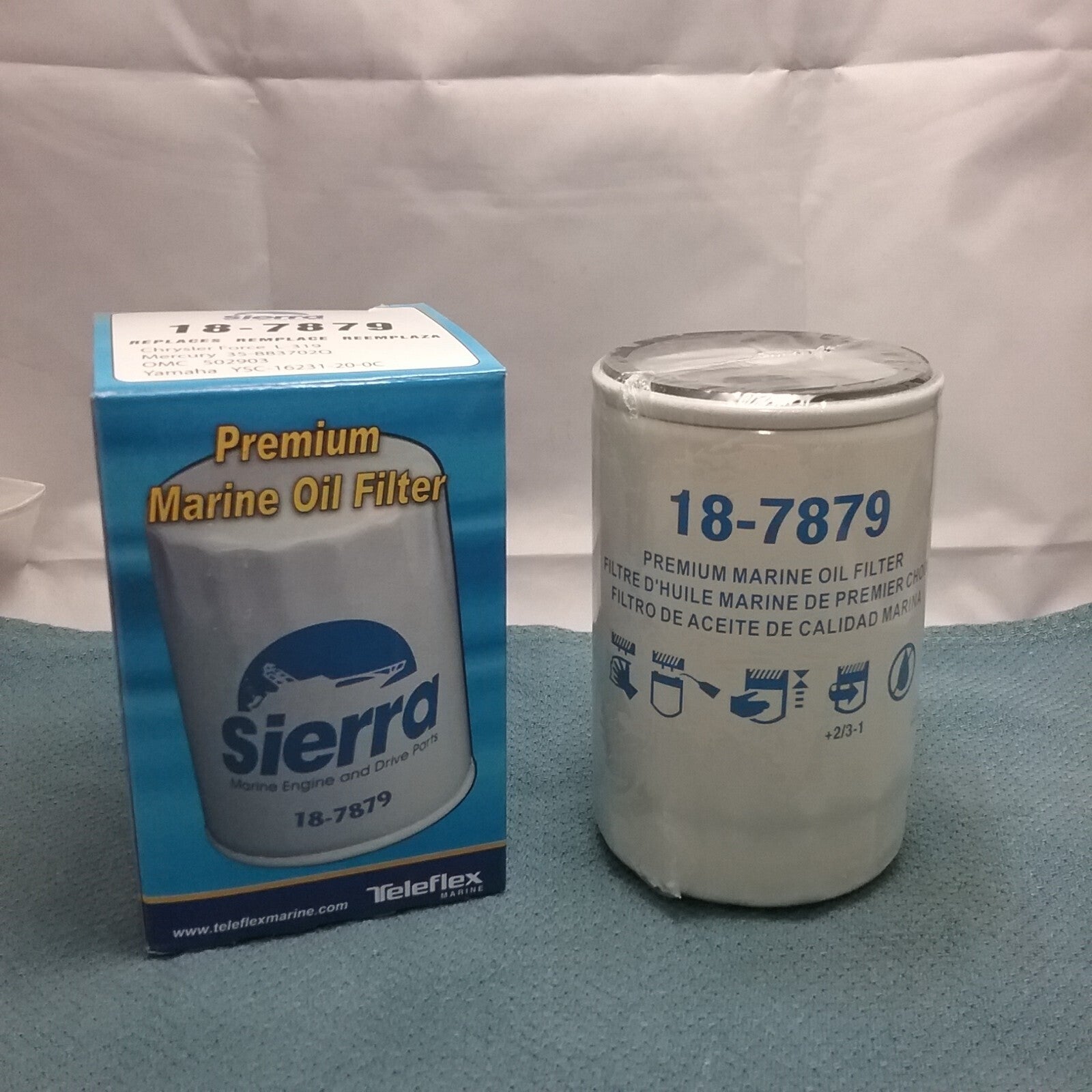 Filtre à huile Sierra 18-7879-1 | filtre pour moteur de bateau in-bord Filtre à huile Sierra 18-7879-1 | filtre pour moteur de bateau in-bord