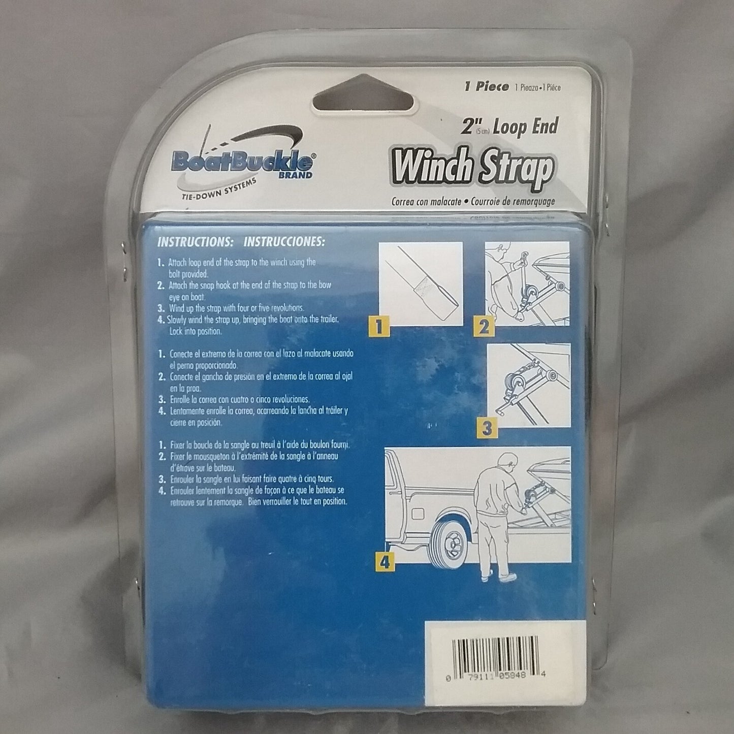 NEW BOATBUCKLE F07674 2"X 20FT TAIL END WINCH STRAP