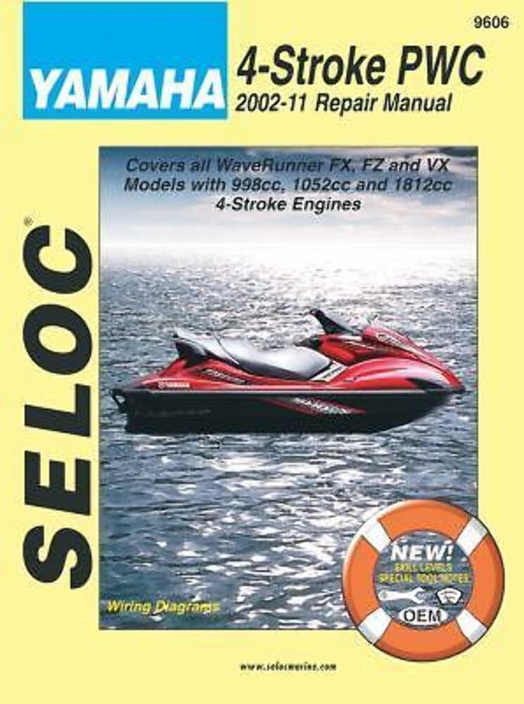 NEW YAMAHA 9606 PERSONAL WATERCRAFT REPAIR MANUAL 2002-2011 715568096067