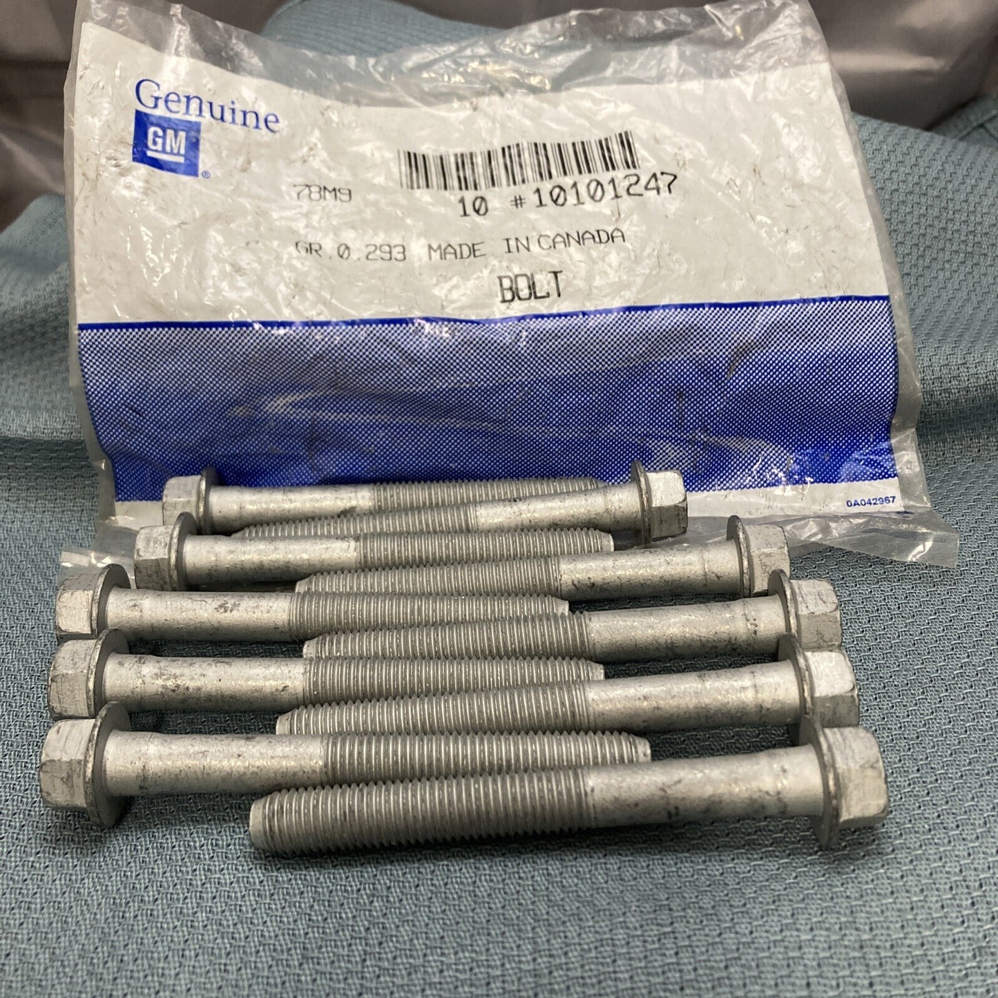 QTY 10 NEW GENUINE GM 10101247 BOLT/SCREW, ENGINE CYLINDER HEAD 1990-1994