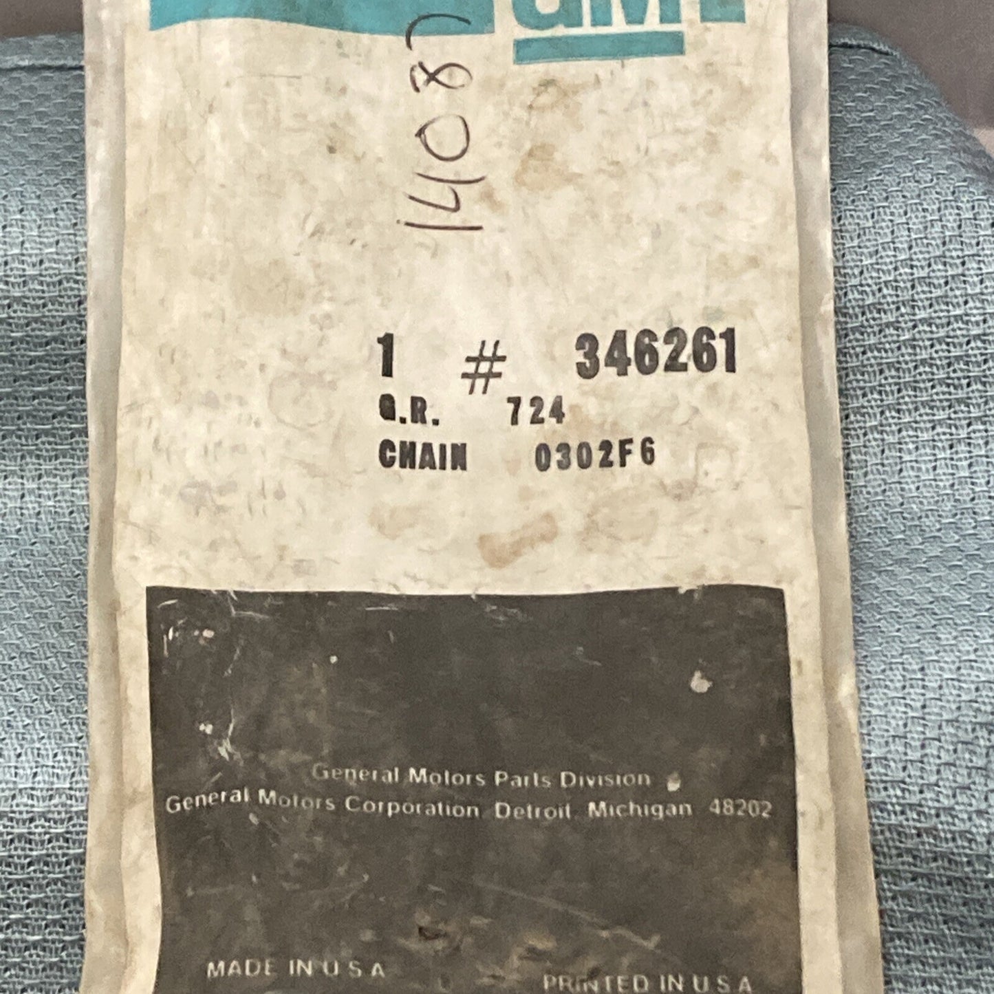 NEW GENUINE GM 346261 ENGINE TIMING CHAIN GR 724