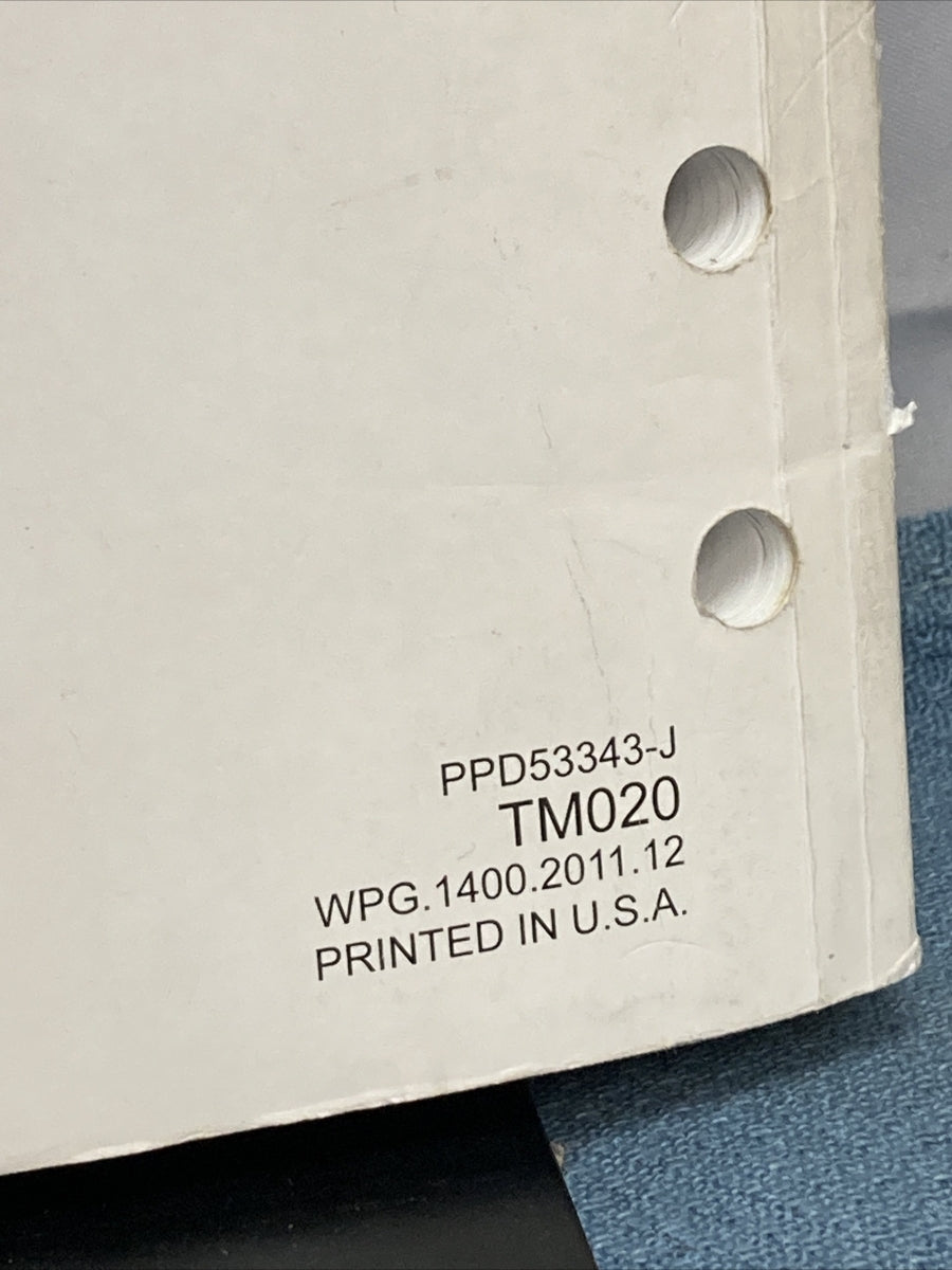 HONDA MARINE TM020 RIGGING GUIDE 2012 PPD53343-J
