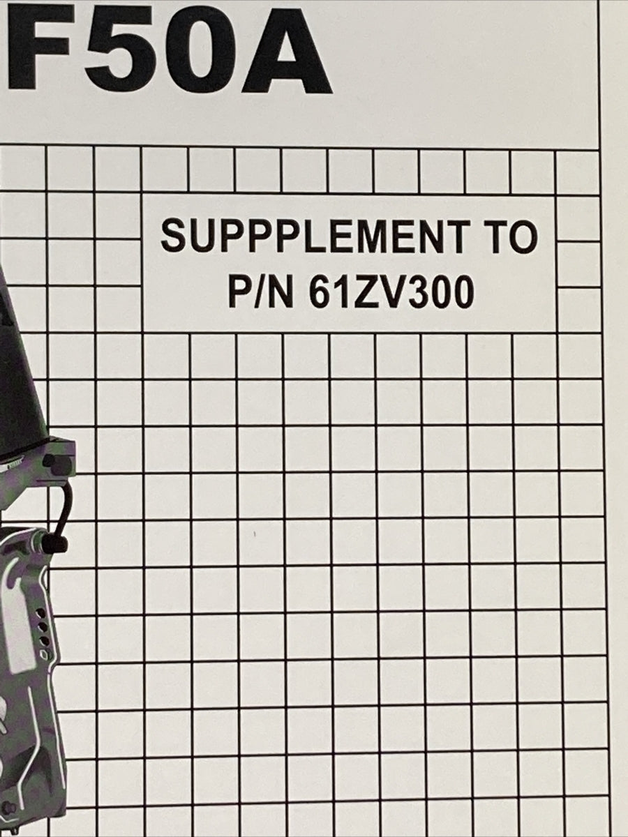 HONDA MARINE BF40A- BF50A SHOP MANUAL SUPPLEMENT 61ZV300V