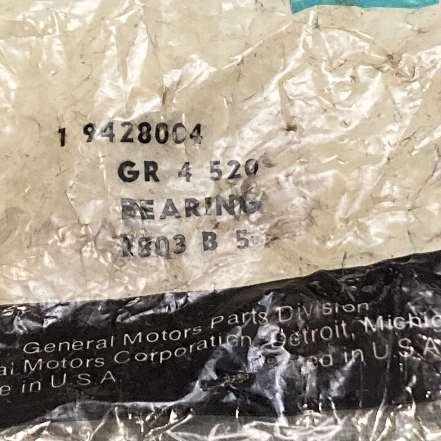 NEW GENUINE GM 9428004 BEARING, NEEDLE GR 4.520