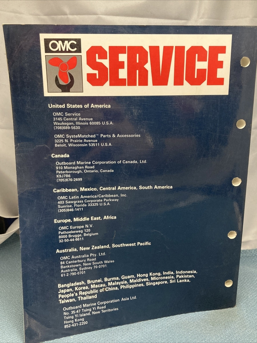 OMC COBRA 508148 STERN DRIVES SERVICE MANUAL AMH COBRA MODELS