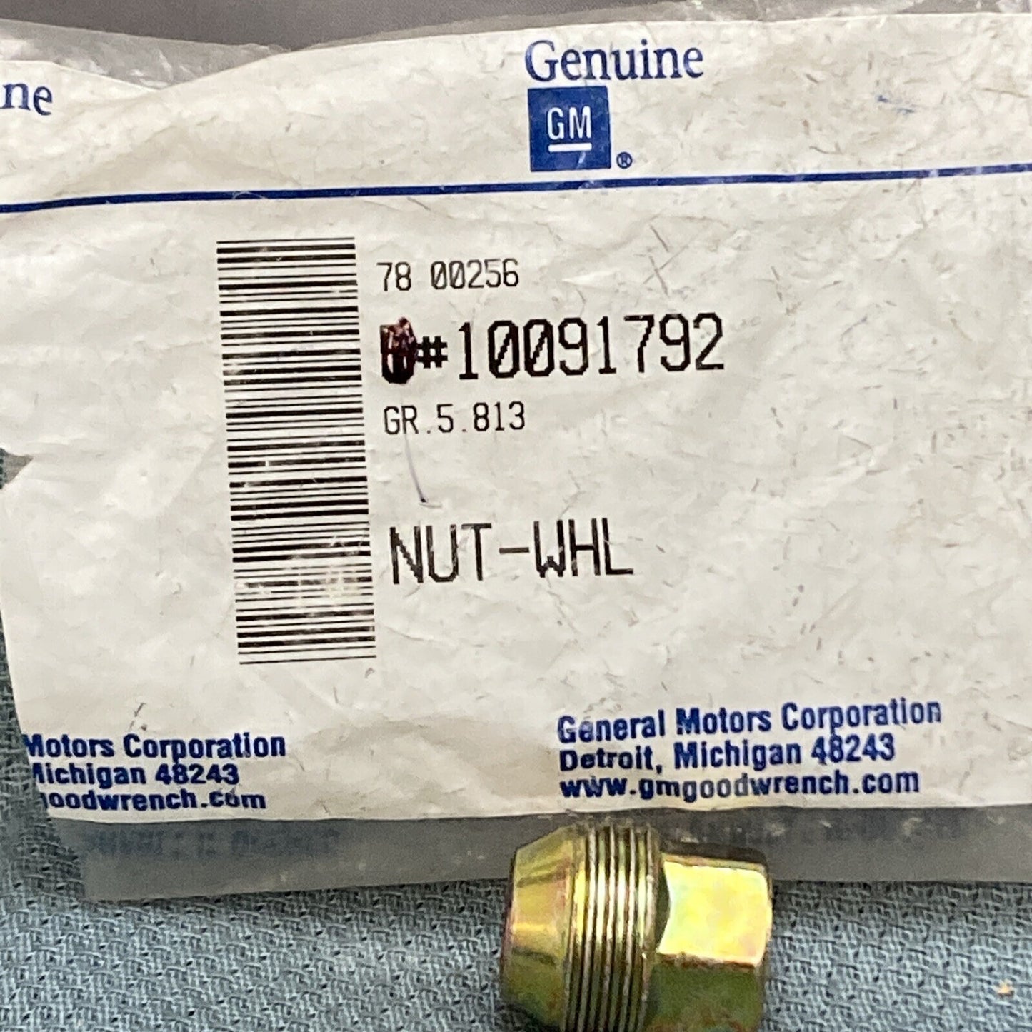 NEW GENUINE GM 10091792 NUT, WHEEL LUG GR 5.813