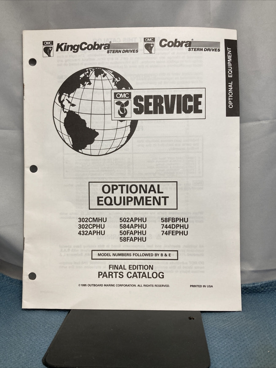 OMC 3854834-3854839 COBRA STERN DRIVES PARTS CATALOGS