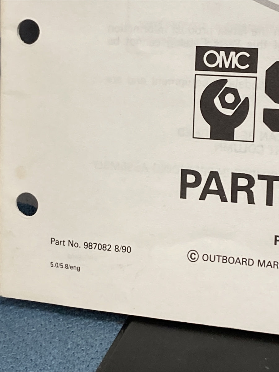 OMC 987078-987082 COBRA STERN DRIVES PARTS CATALOGS