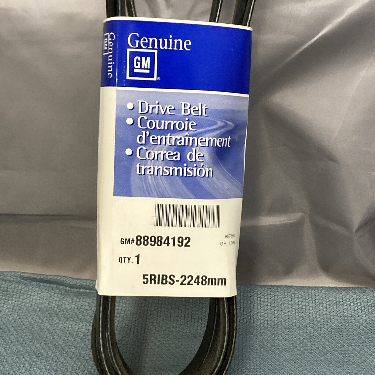 NEW GENUINE GM 88984192 BELT, WATER PUMP, A/C COMP, GENERATOR & P/S PUMP 1998-02