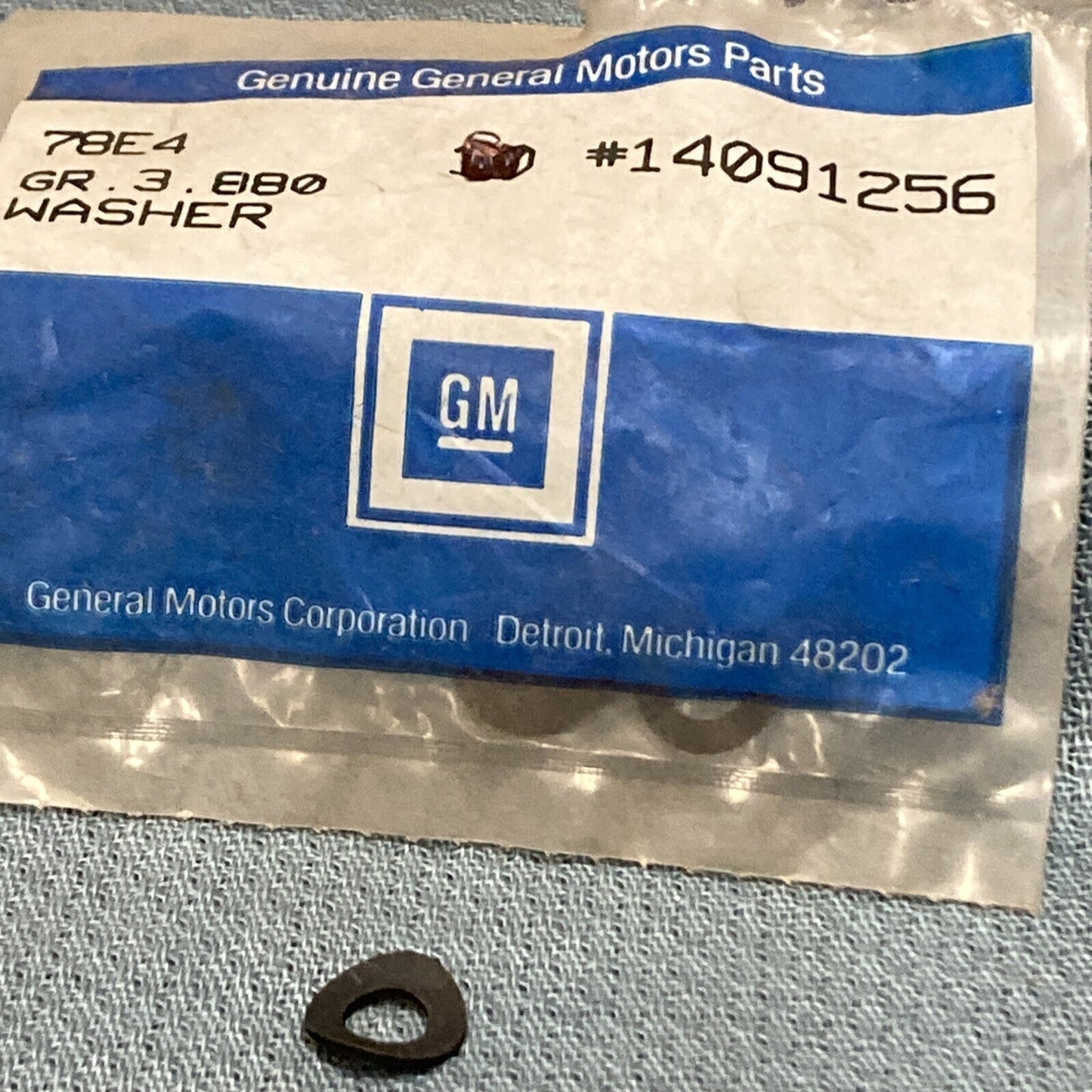 NEW GENUINE GM 14091256 WASHER, CRUISE CONTROL SERVO CABLE 1984-1996 GR 3.880