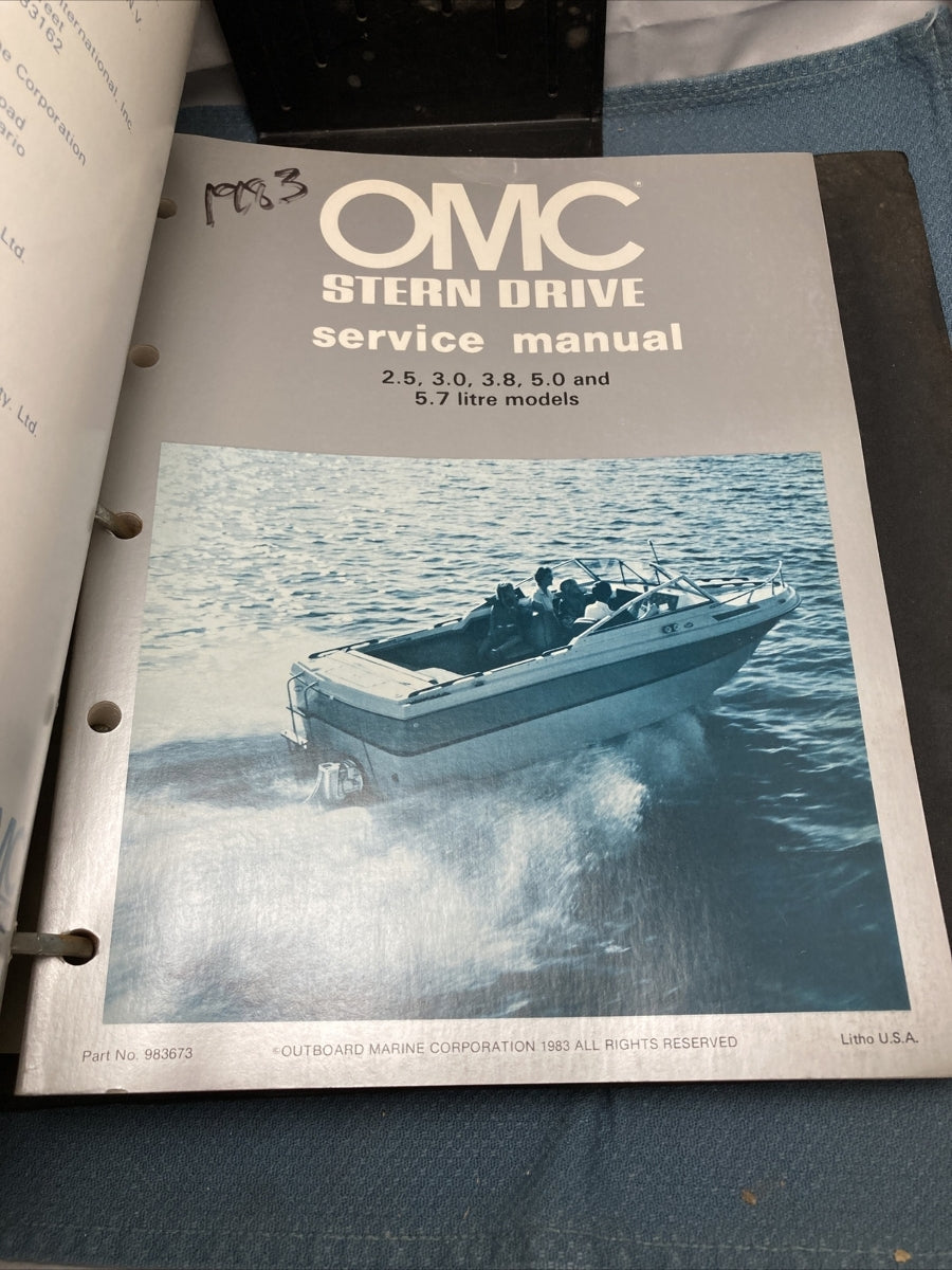 OMC 983052, 983309, 983413, 983414, 983415, 983433, 983673 CATALOGS/MANUALS