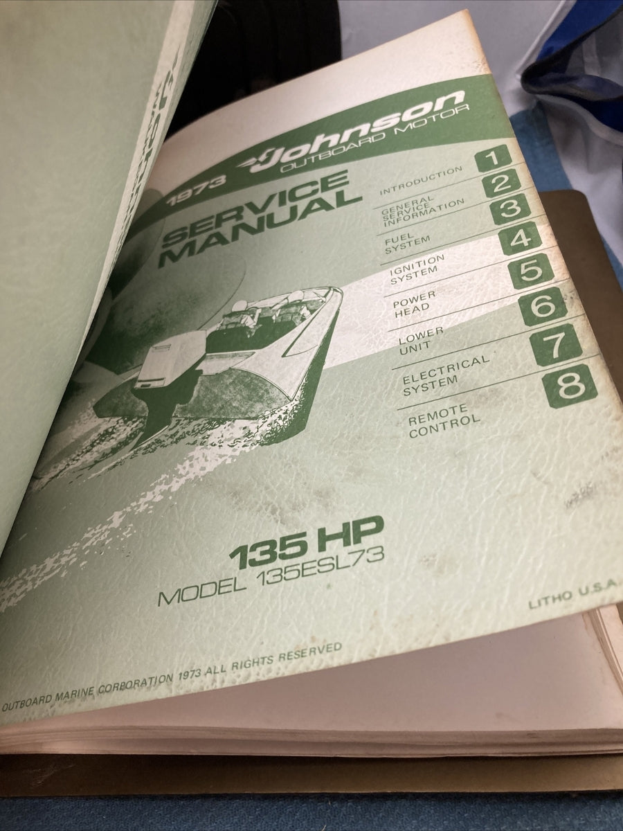 JOHNSON OUTBOARDS JM-7301 - JM-7312 SERVICE MANUALS