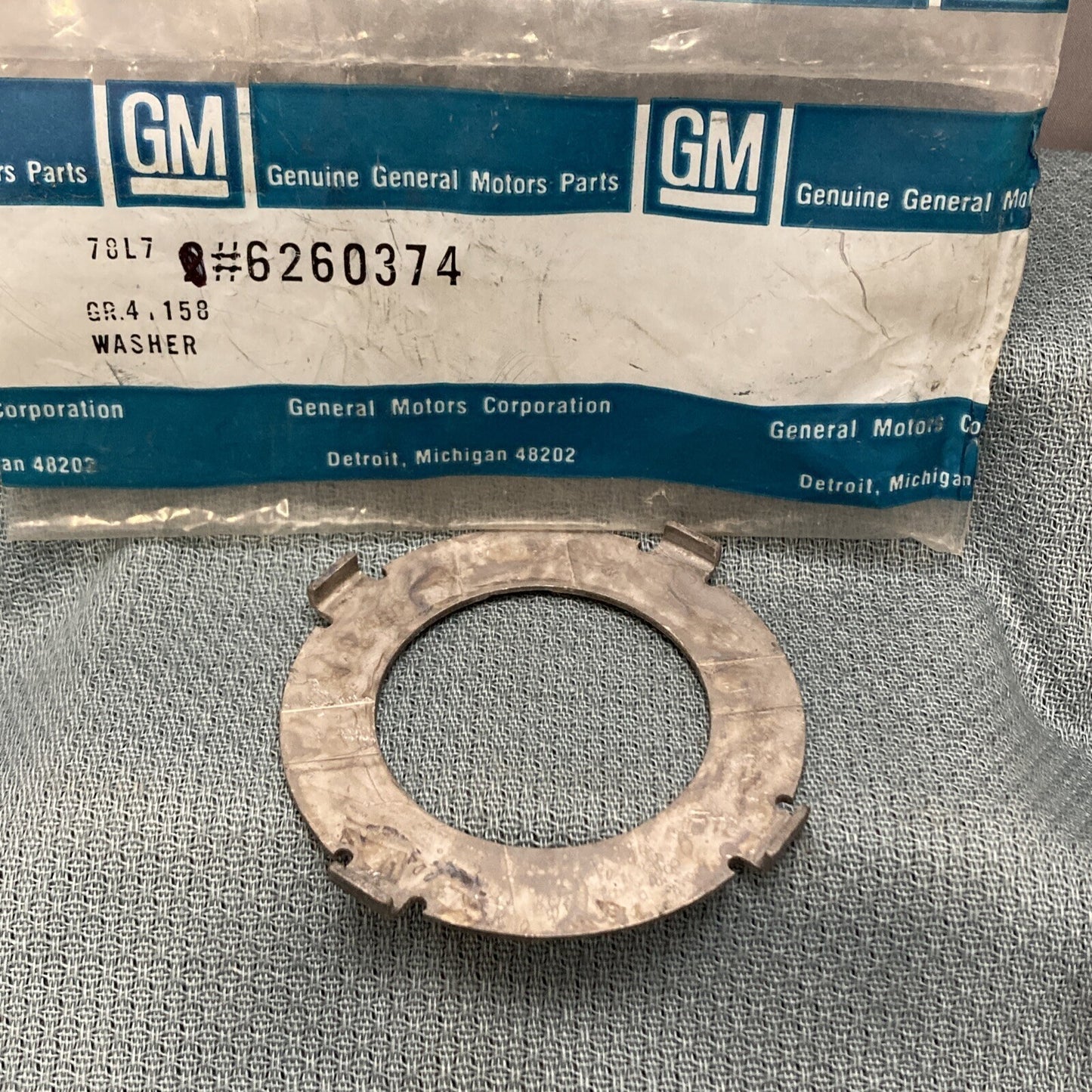 NEW GENUINE GM 6260374 THRUST WASHER, TRANSMISSION FRONT DRIVE GR 4.158
