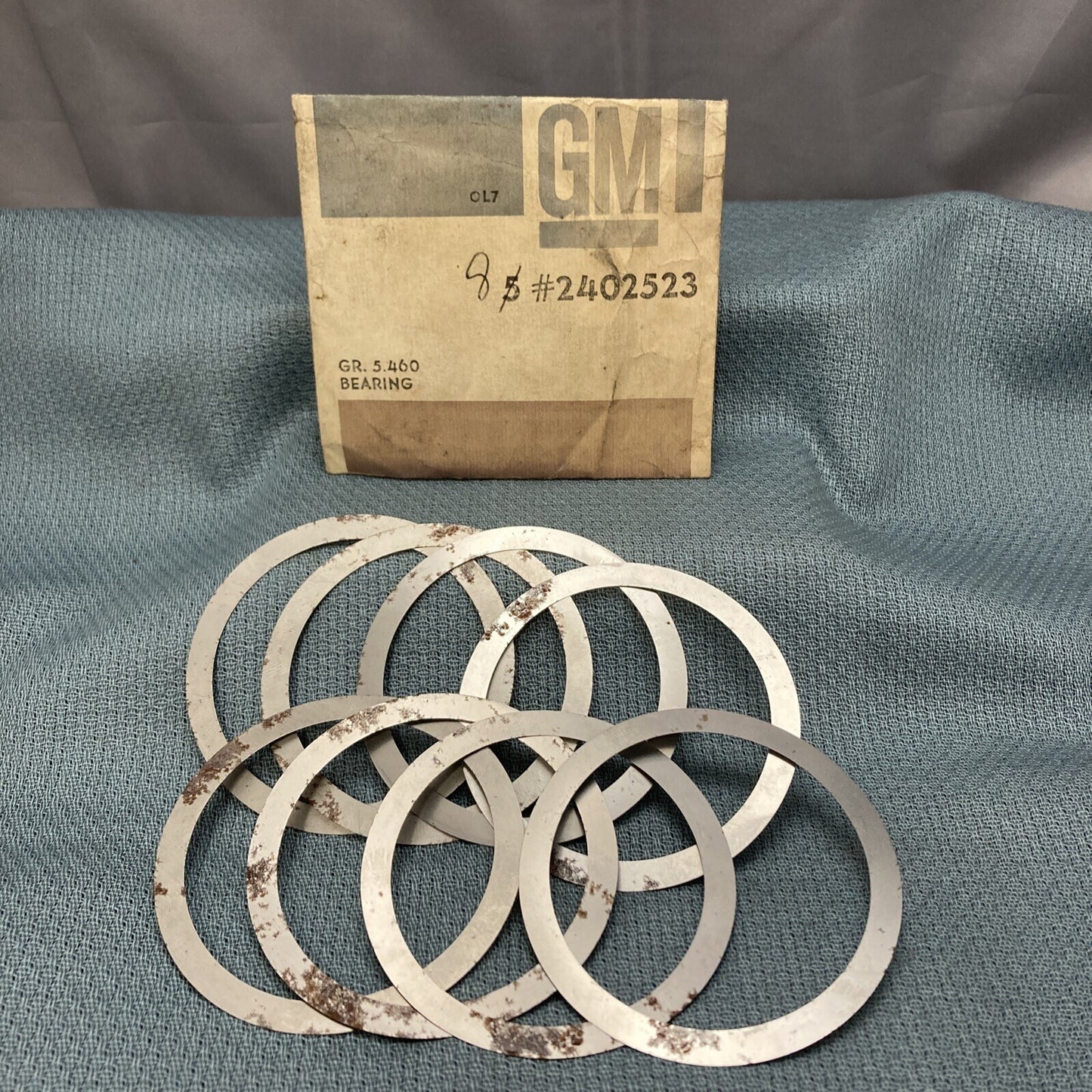 QTY 8 NEW GENUINE GM 2402523 SHIM, PINION SHAFT BEARING, FRONT AXLE GR 5.460