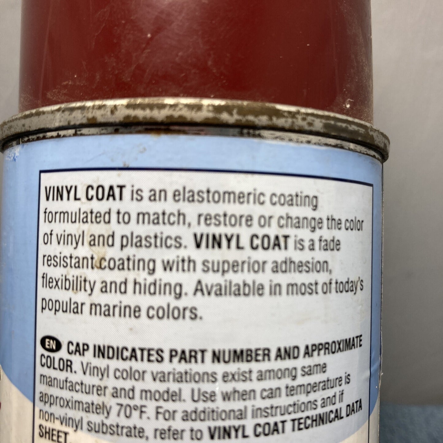 NEW SEM MARINE M25243 VINYL COAT STERLING BURGUNDY 12 OZ