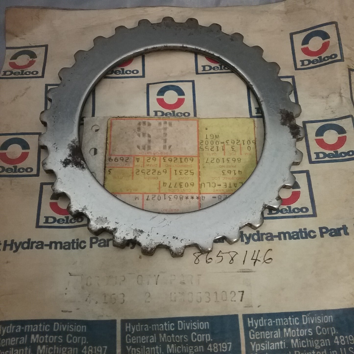 NEW ACDELCO 8631027 Plate, pressure, forward and direct clutch Hydra-Matic trans