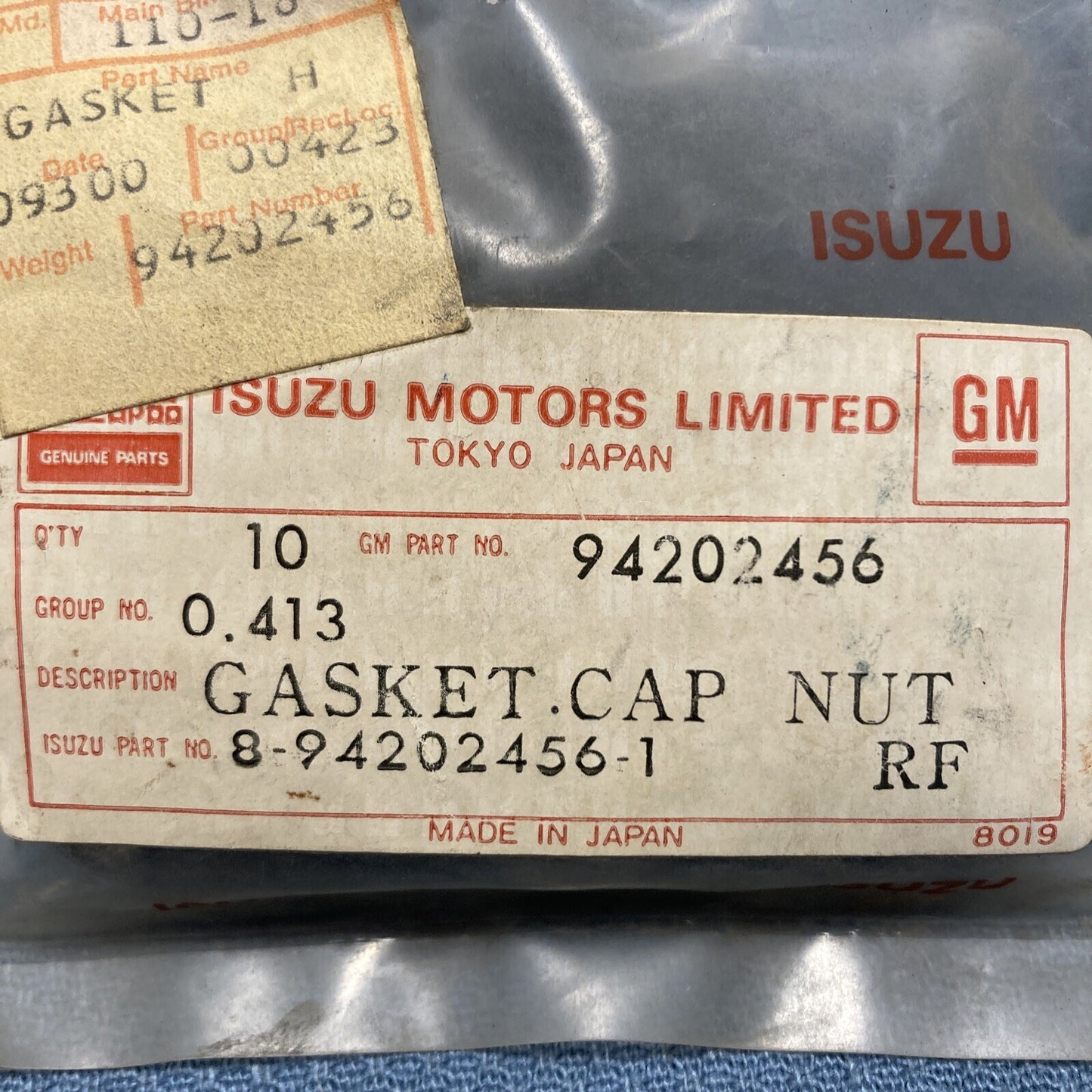 NEW GENUINE GM 94202456 Engine Valve Cover Grommet SUZUKI 8-94202456-1