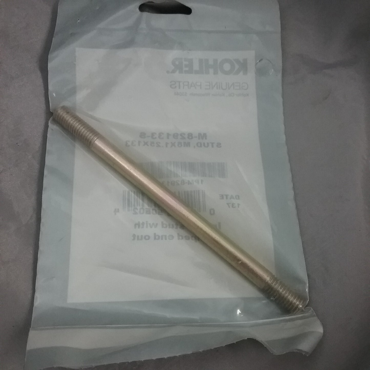 NEW GENUINE KOHLER M-829133-S STUD REPLACEMENT SUPERSEDED M-829128-S