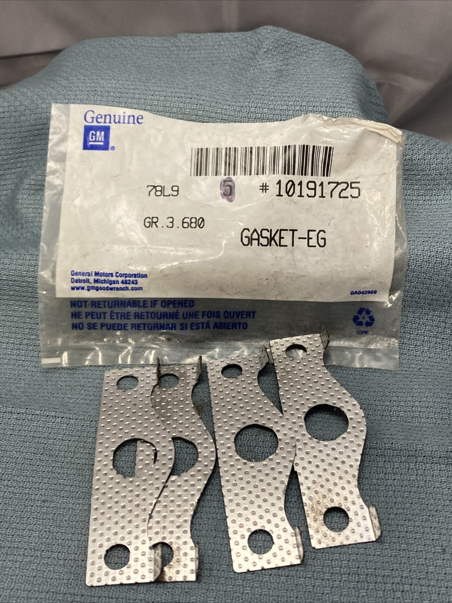 QTY 4 NEW GENUINE GM 10191725 GASKET, EGR VALVE PIPE 1993-1995 GR 3.680