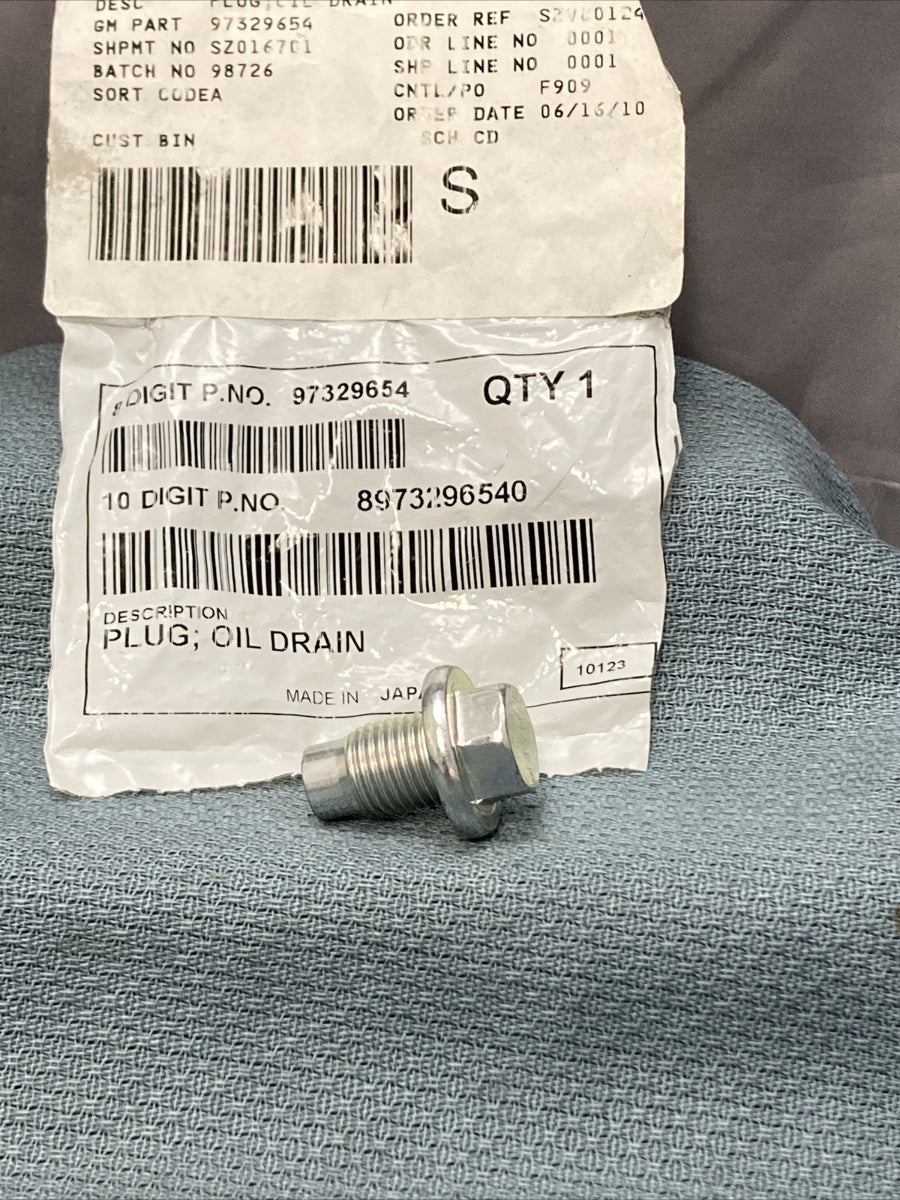 NEW GM 97329654 PLUG, OIL PAN DRAIN