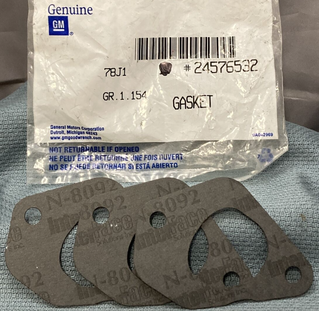 QTY 3 NEW GENUINE GM 24576532 GASKET, ENGINE WATER OUTLET ADAPTER 1998-2003