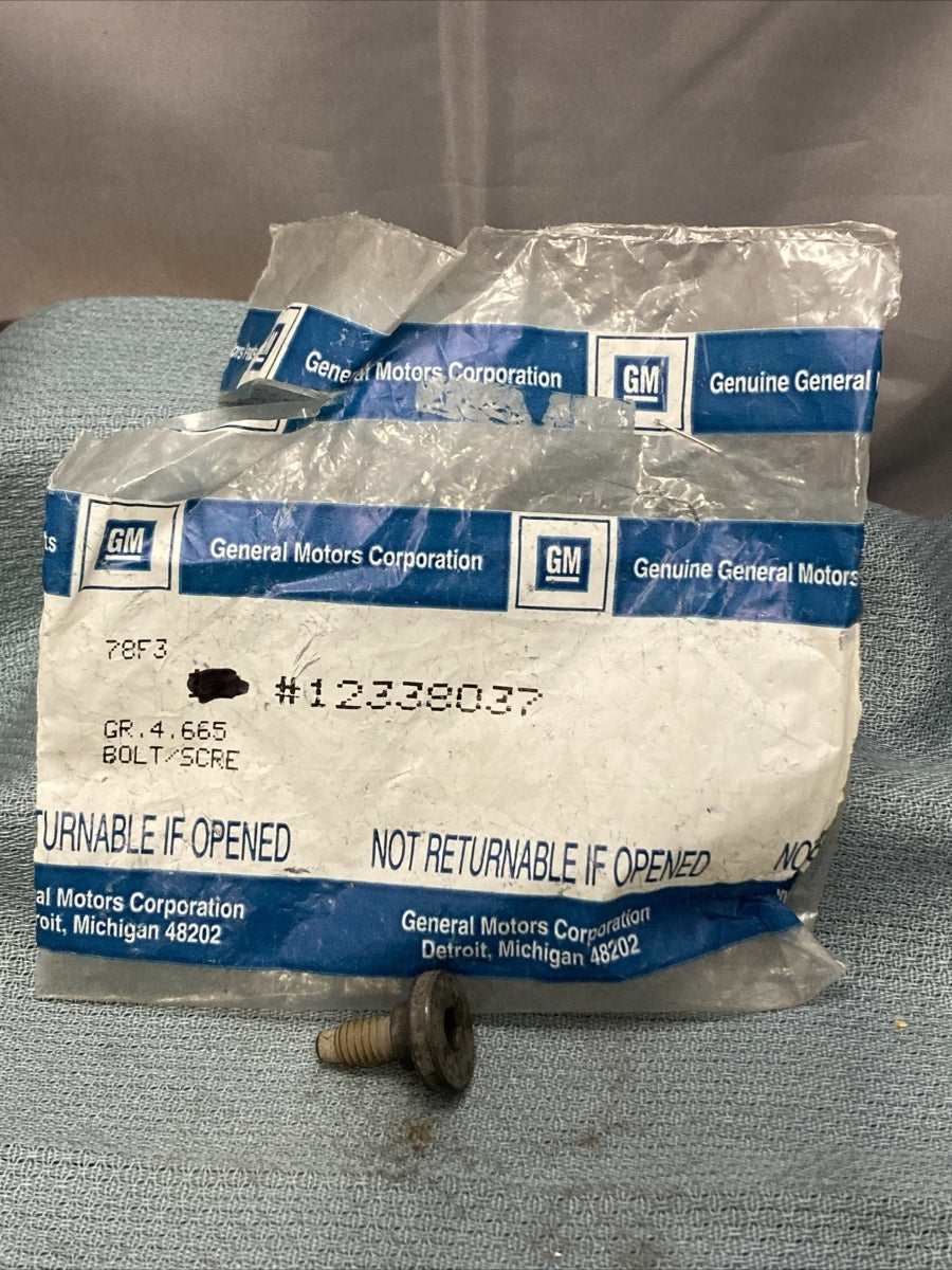 NEW GENUINE GM 12338037 BOLT, FRONT BRAKE CALIPER MOUNT PLATE 1985-2002 GR 4.665