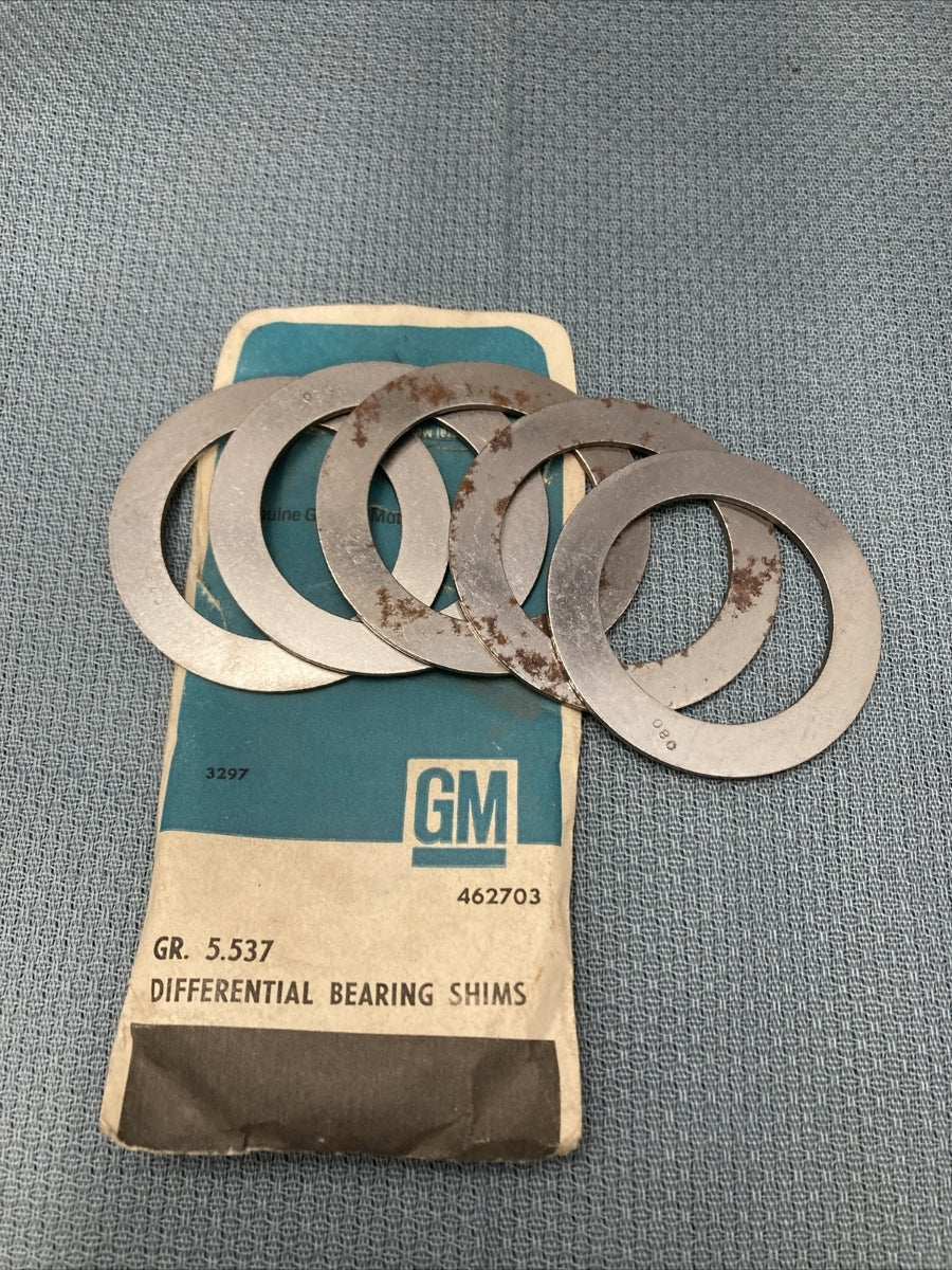 NEW GENUINE GM 462703 SHIM KIT (5 SHIMS) GR 5.537