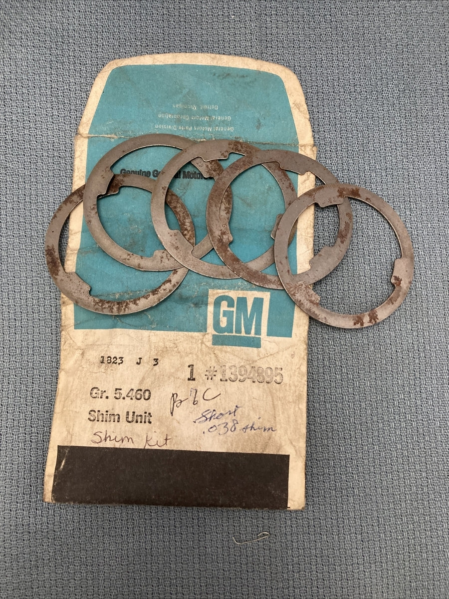 NEW GENUINE GM 1394895 SHIM KIT GR 5.460