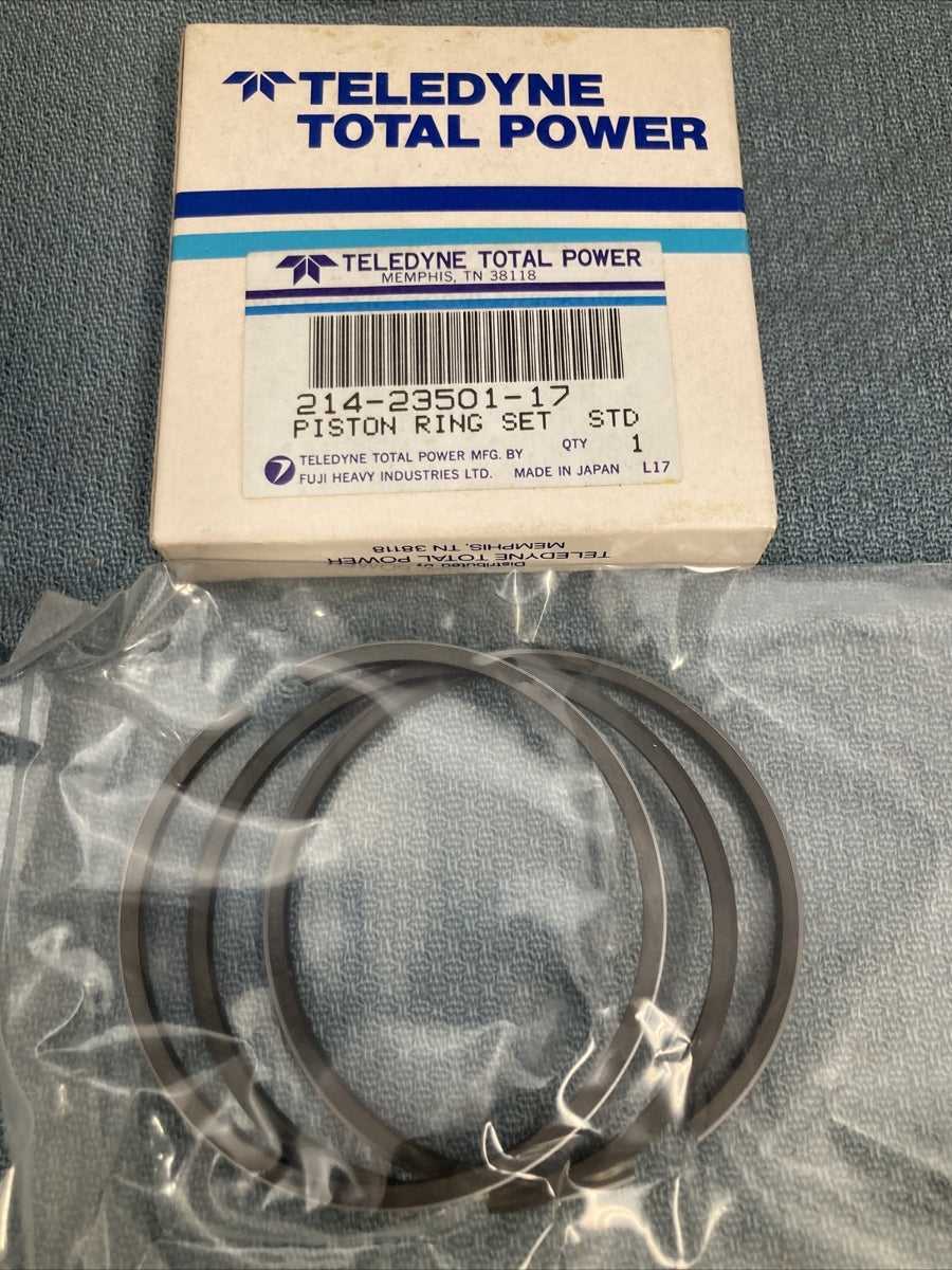 NEW TELEDYNE 214-23501-17 PISTON RING SET STD SUPERSEDES 206-23701-03