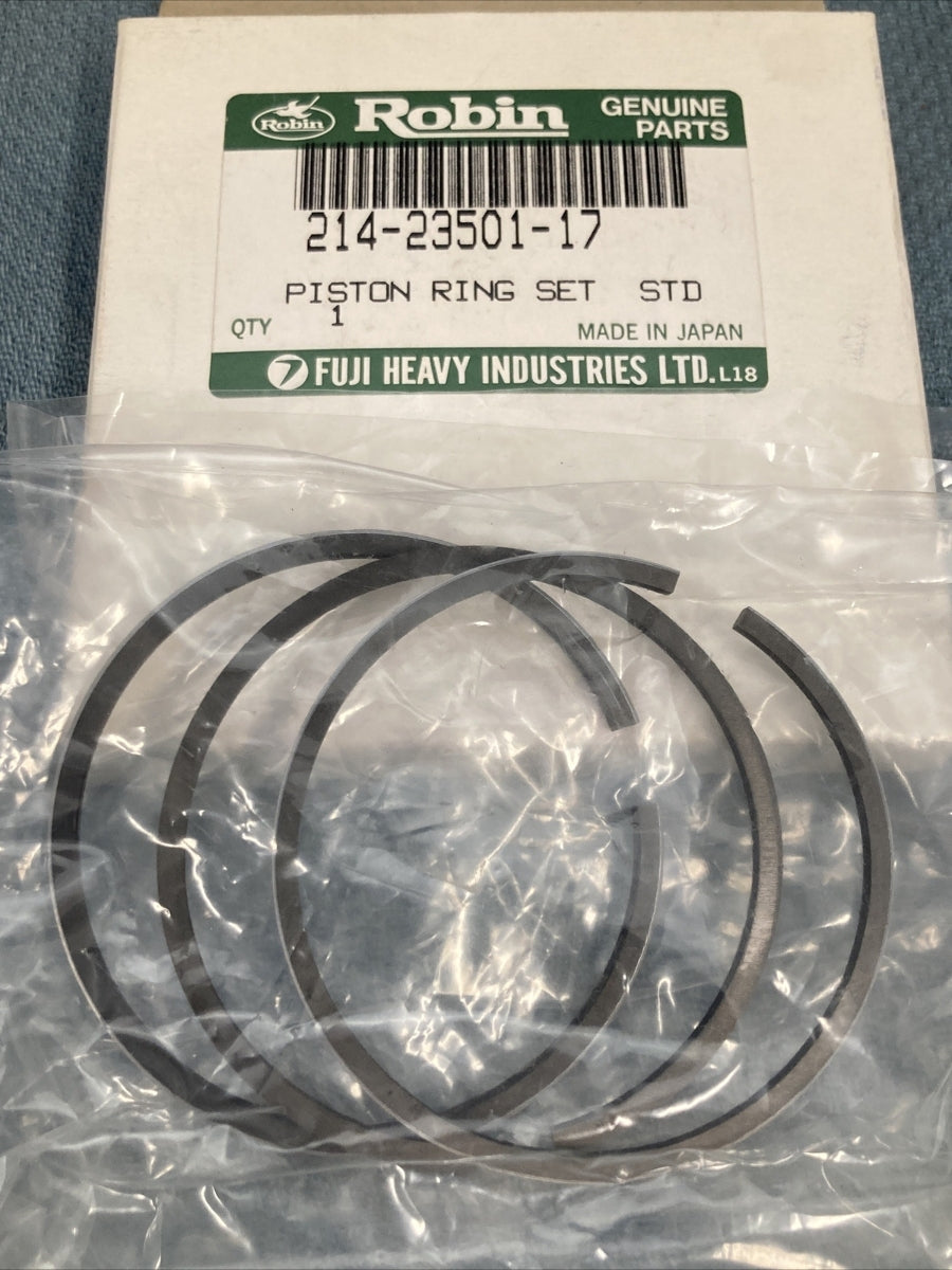 NEW SUBARU ROBIN 214-23501-17 PISTON RING SET STD SUPERSEDES 206-23701-03
