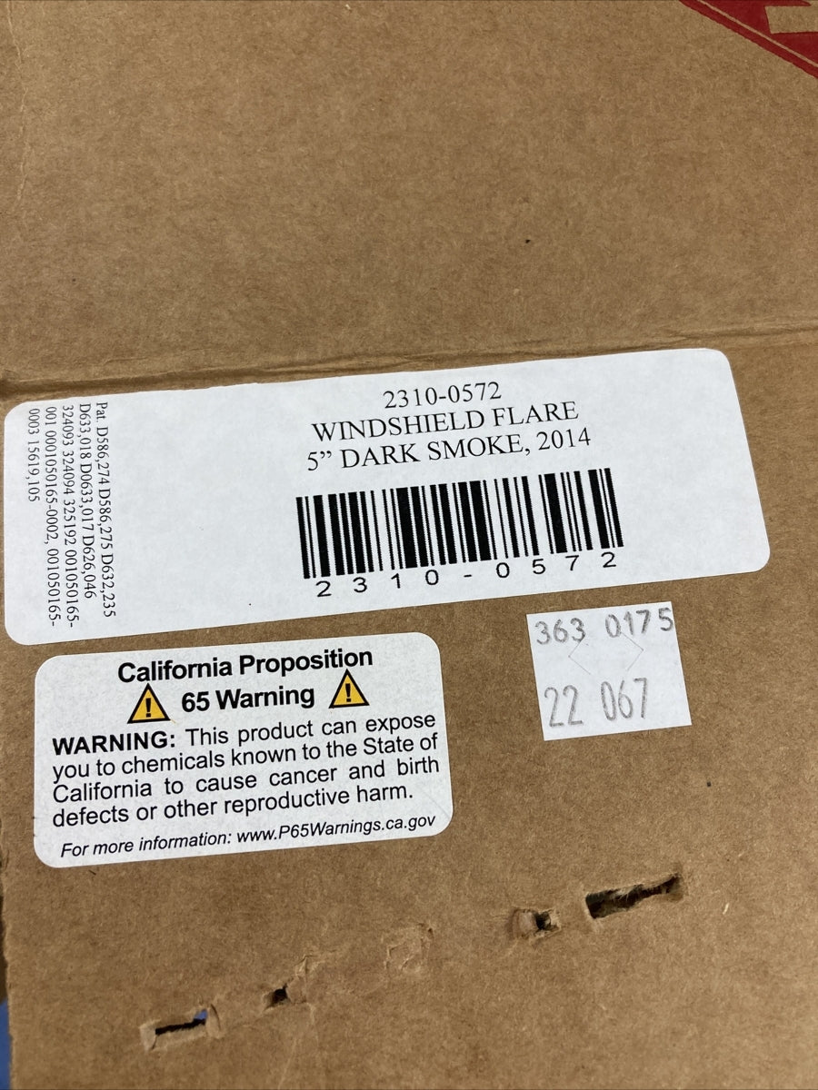 NEW KLOCK WERKS 2310-0572 DARK SMOKE 5" FLARE WINDSHIELD