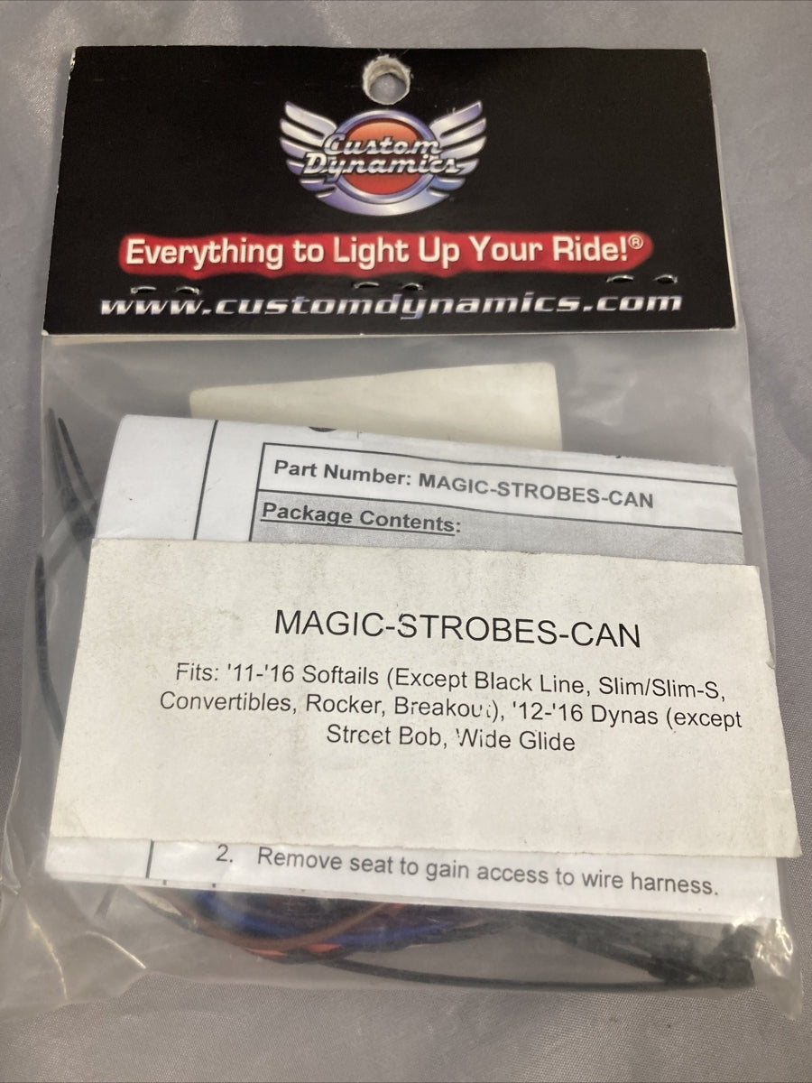 NEW CUSTOME DYNAMICS 2050-0119 MAGIC STROBES BRAKE LIGHT FLASHER HARLEY