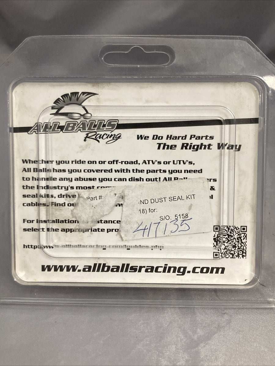 NEW ALL BALLS 417135 FORK/DUST SEAL KIT