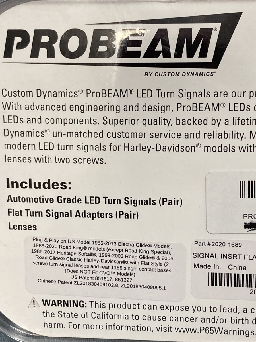 NEW PROBEAM 2020-1689 SIGNAL INSERT FLAT 1156 RED