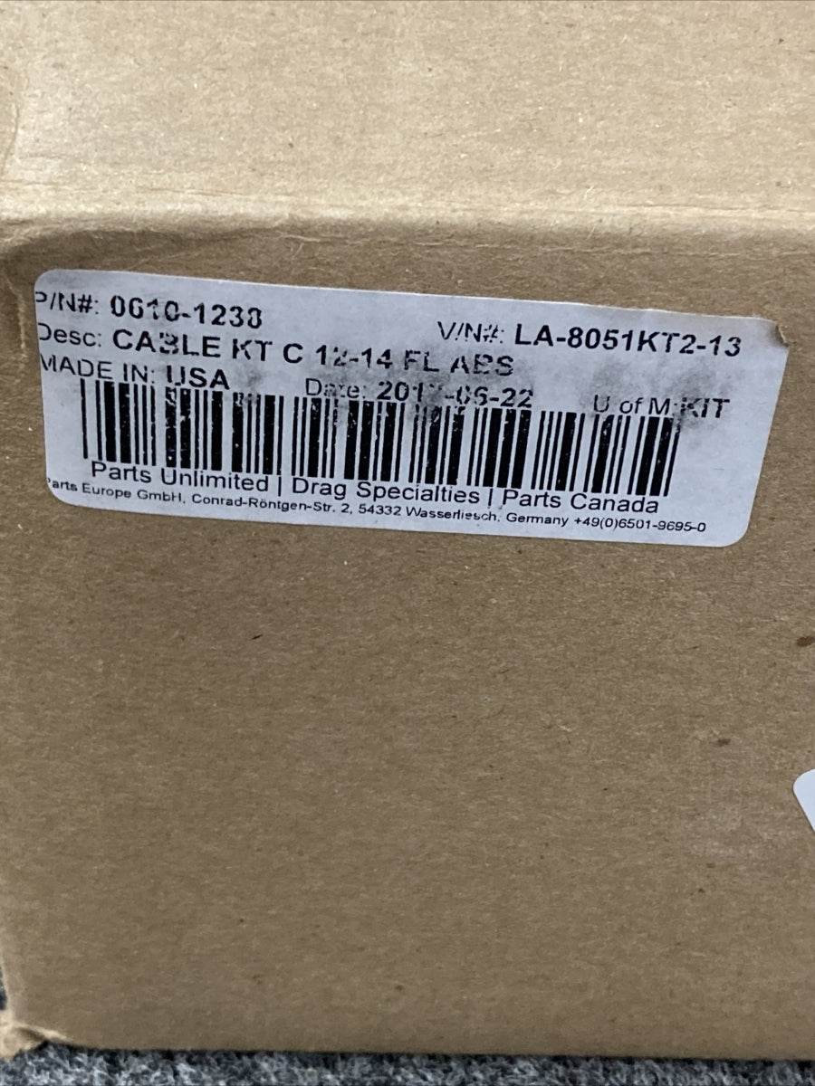 NEW LA CHOPPERS LA-8051KT2-13 CABLE KIT C12-14 FL ABS 0010-1230