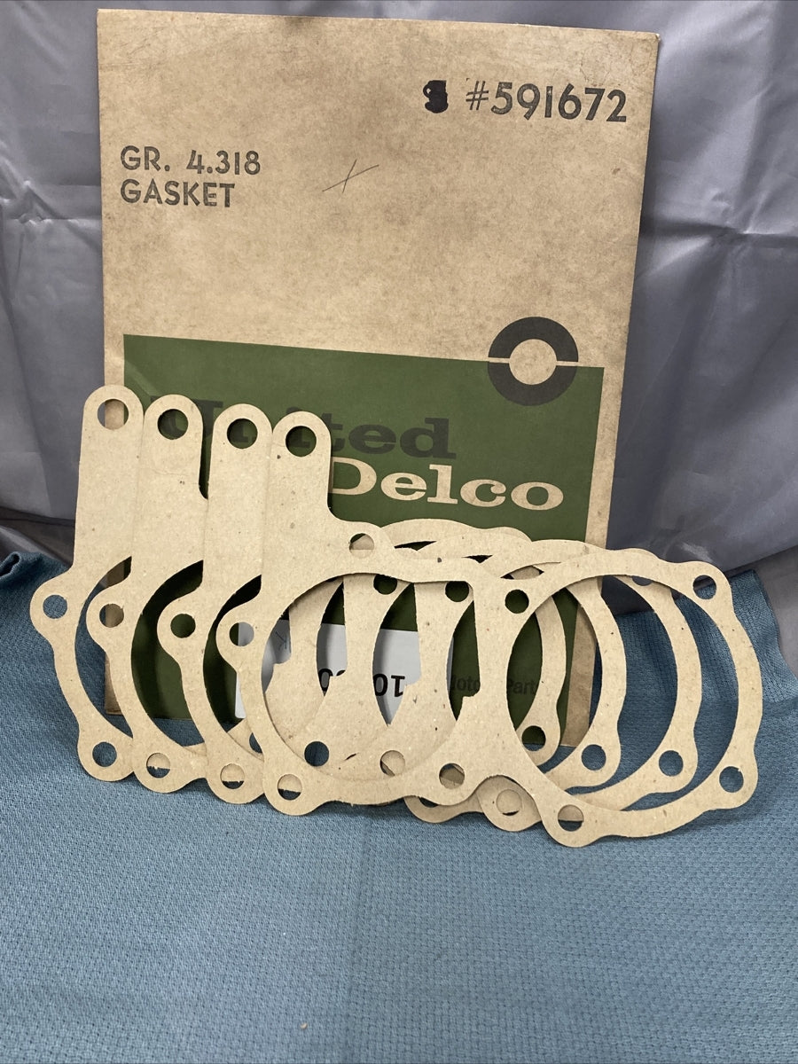 QTY 4 NEW GENUINE GM 591672 GASKET, BEARING RETAINER GR 4.318