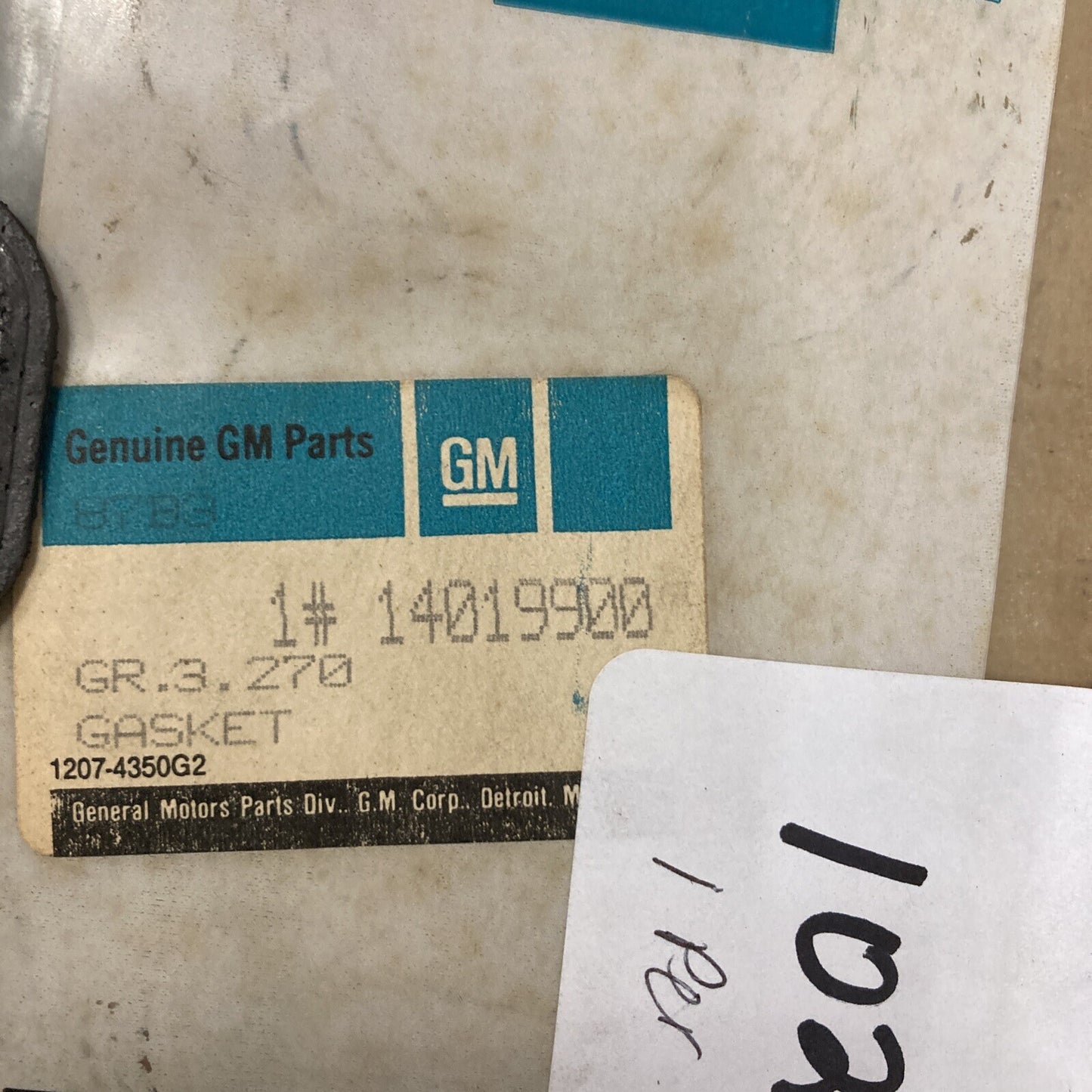 NEW GENUINE GM 14019900 GASKET SET, MANIFOLD TO CYLINDER HEAD GR 3.270