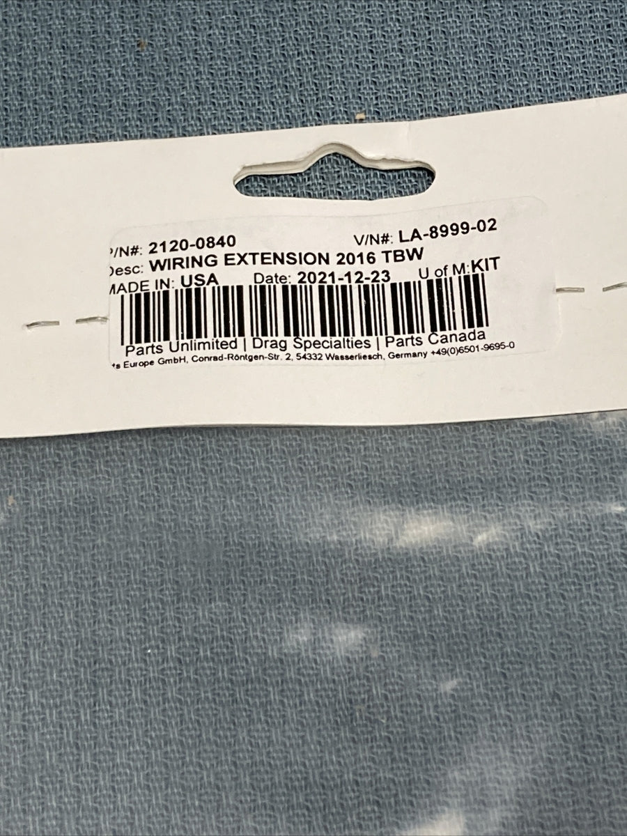 NEW LA CHOPPERS 2120-0840 WIRING EXTENSION 2016 TBW LA-8999-02