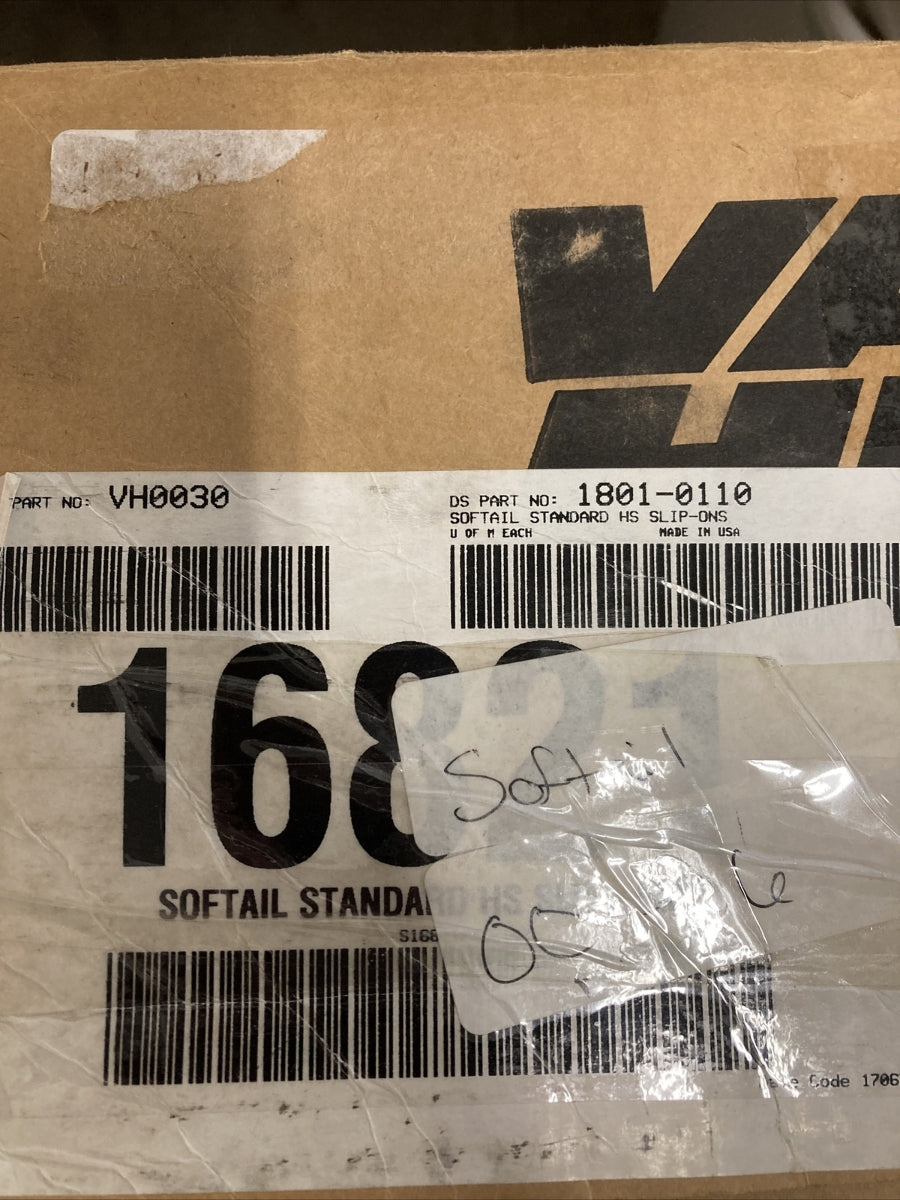 NEW GENUINE VANCE & HINES VH0030 SOFTAIL STANDARD HS SLIP-ONS 1801-0110