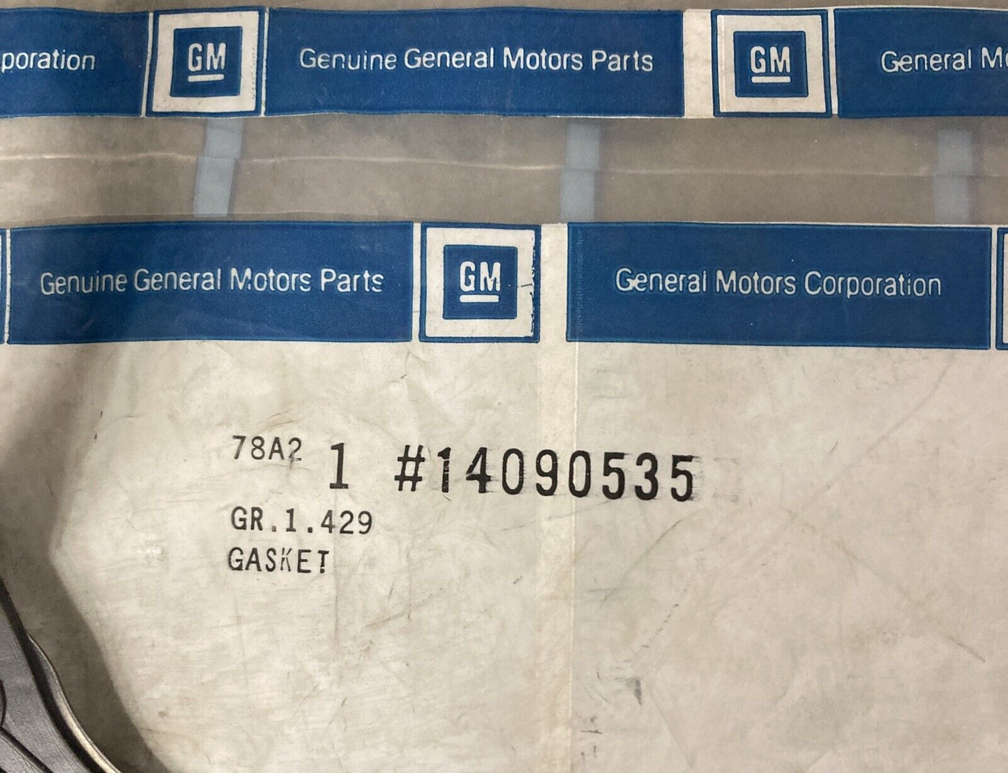 NEW GENUINE GM 14090535 GASKET, ENGINE OIL PAN 1982-1997 GR 1.429