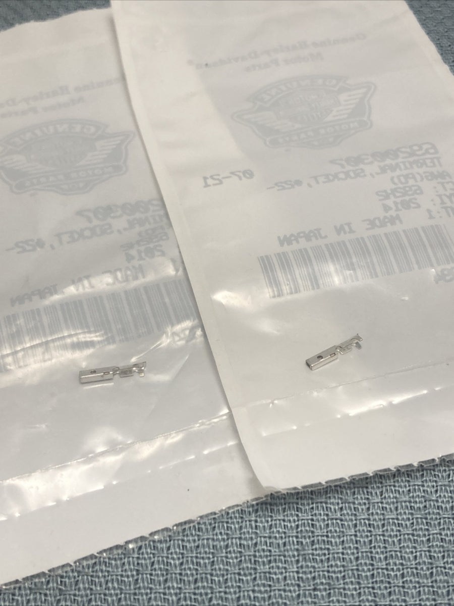 QTY 2 NEW GENUINE HARLEY DAVIDSON 69200307 TERMINAL, SOCKET, #22-AWG(PO)