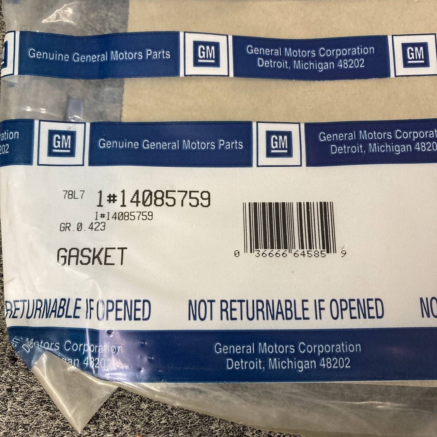 NEW GENUINE GM 14085759 GASKET, VALVE ROCKER ARMATURE COVER GR 0.423