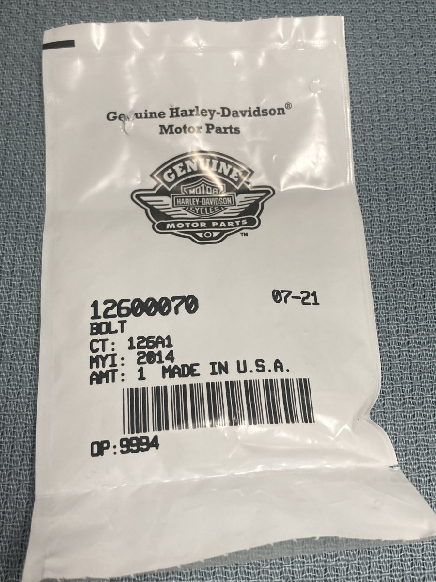 NEW GENUINE HARLEY DAVIDSON 12600070 BOLT