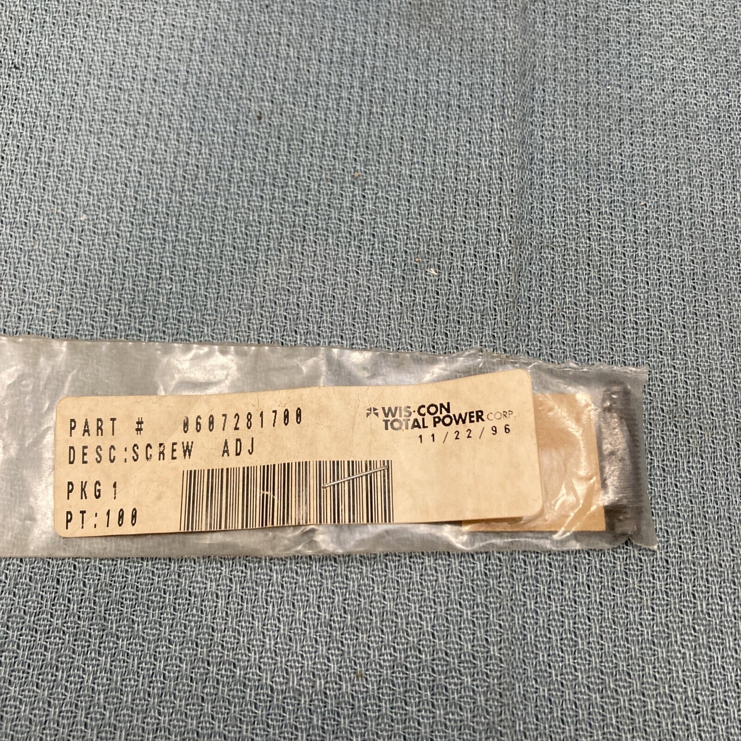 NEW WIS-CON 0607281700 SCREW ADJ