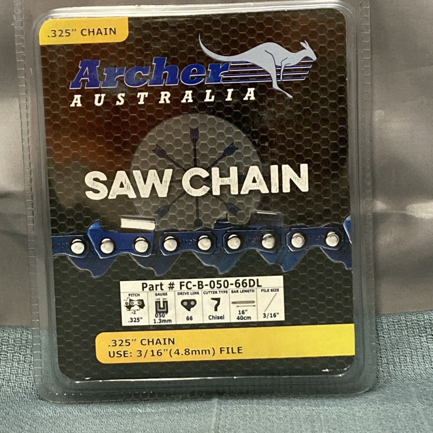 NEW ARCHER FC-B-050-66DL SAW CHAIN 16" .325" 1.3MM GAUGE 66 DRIVE LINK