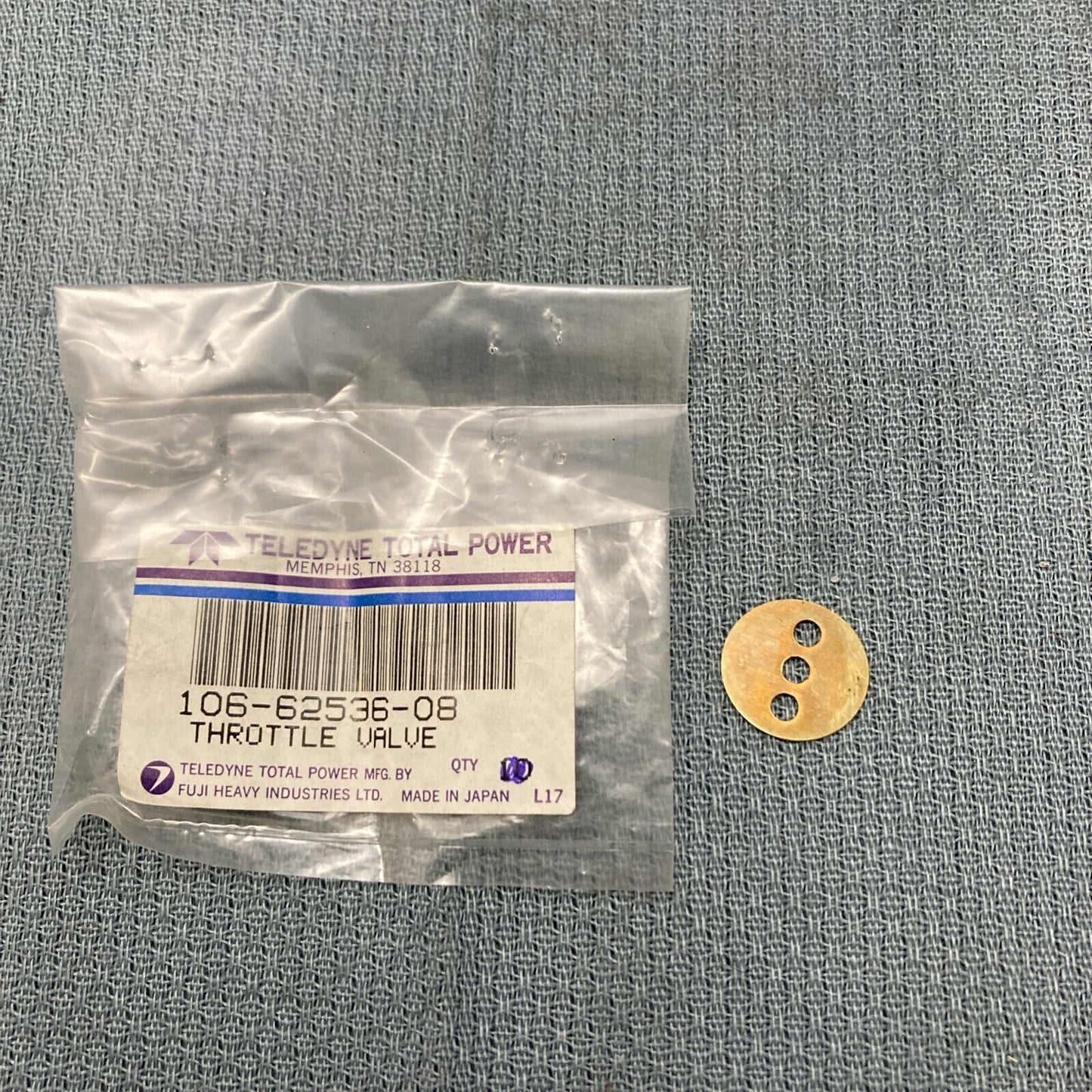 NEW TELEDYNE TOTAL POWER 106-62536-08 THROTTLE VALVE